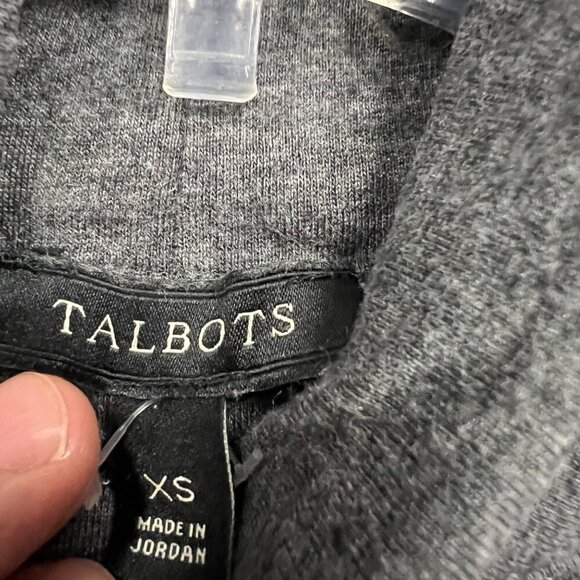 Talbots Mock Neck Top Women's Size XS Gray Long Sleeve Career - Picture 8 of 9